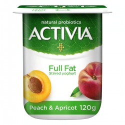Activia Full Fat Apricot & Peach Stirred Yogurt