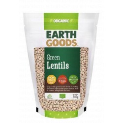 Earth Goods Organic Green Lentils - gluten free  GMO free  high protein